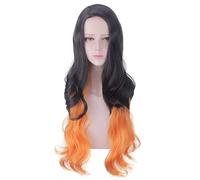 Long Demon Slayer Nezuko Kamado Pelucas de Cosplay Kimetsu no Yaiba Pelucas de Cosplay de Pelo Resistentes al Calor + Peluca Gratis PL-180 2