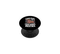 Long Dog Loud Songs Besties Teckel Disco Divertido PopSockets PopGrip Adhesivo