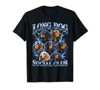 Long Dog Social Club Salchicha Perro Camiseta
