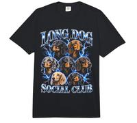 Long Dog Social Club Salchicha Perro Comfort Colors Adult Heavyweight T-Shirt
