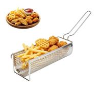 Long Fryer Basket 30cm Stainless Steel Food Oil Filter Screen Tray