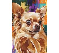 Long Haired Chihuahua Notebook: Lined Journal, Diary, or Notepad: Great for pet lovers, animal enthusiasts, friends, family, kids, and chihuahua owners