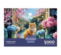Long-Haired Kitten Full-Body Portrait 1000 Pcs Ökopapier Puzzle Shining Cat Stressabbau Familienspiel Puzzles Als Geburtstagsgeschenke 70x50cm/1000pcs