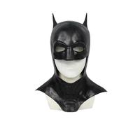 (Long)Halloween Black Adult Batman Full Overhead Cosplay Mask Fancy Dress Prop