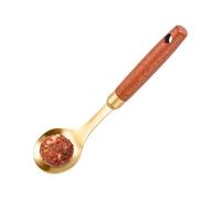 Long Handle Meatball Maker Spoon, Oval Hole Riceball Making Scoop Household | Meatball Shaping Tool for Kitchen Restaurant Barbecue Home Apartment Meal Prep Catering Grilling