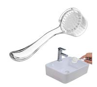 Long Handle Nail Brush - Toe Finger Cleaner Tool | Manicure Pedicure Scrub | Protective Storage Cover Sleeve Included, Ergonomic Grip Scrubbing Bristles, Hygiene Care for Bathroom Sink & Travel