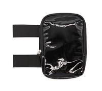 Long Keeper Bolsa holográfica para muslos para mujer, ajustable, para carnaval, colorido, a la moda, soporte para teléfono para fiestas y viajes, Negro -, Colorido