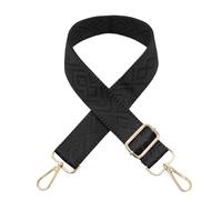 Long Keeper Correas para Bolsos 3,8cm de Ancho Correa de Bolsos Hombro Mujer Ajustables 72-129cm Bandolera para Bolso, Correas para Bolsos Bandolera, Mochila (Negro #patrón de diamante)