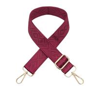 Long Keeper Correas para Bolsos 3,8cm de Ancho Correa de Bolsos Hombro Mujer Ajustables 72-129cm Bandolera para Bolso, Correas para Bolsos Bandolera, Mochila (Burdeos #patrón de diamante)