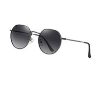 Long Keeper Gafas de Sol Redondas para Hombre Mujer Gafas de Sol Polarizadas Retro Gafas Redondas Clasicas Vintage UV400 Protección, 52mm