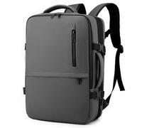 Long Keeper Mochila Viaje Cabina Avion Ampliable para Hombre Mujer Mochila Portatil 15.6/17 Pulgadas Equipaje de Mano Mochila de Trabajo Transporte con Puerto USB