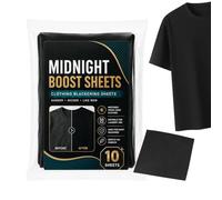 Long Lasting Black Clothing Color Restoring Sheets 10 Piece Set | Clothing Darkening for Uniform Refresh Workwear Maintenance Home Dormitory Hotel and Laundry Care