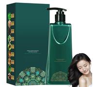 Long Lasting Hair Dye Plant-Based Hair Coloring Cream for Gray Coverage, Nourishing Hair Color Shampoo (Light Black)