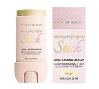 Long Lasting Highlighter Stick, Face Glaze Setting Cosmetic, Shimmer Glow Makeup with Daily Party Office Use, Contour Highlight Wand with Teen Girls Travel Fit, Luminous Face Cosmetic for Women