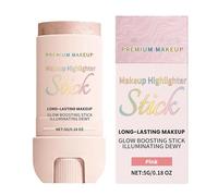 Long Lasting Highlighter Stick, Face Glaze Setting Cosmetic, Shimmer Glow Makeup with Daily Party Office Use, Contour Highlight Wand with Teen Girls Travel Fit, Luminous Face Cosmetic for Women