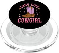 Long Live Funny Western Country Southern Cowgirl PopSockets PopGrip para MagSafe
