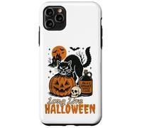 Long Live Halloween Funny Pumpkin Black Cat Men Women Carcasa para iPhone 11 Pro MAX