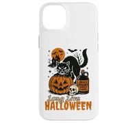 Long Live Halloween Funny Pumpkin Black Cat Men Women Carcasa para iPhone 14 Plus
