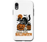 Long Live Halloween Funny Pumpkin Black Cat Men Women Carcasa para iPhone XR