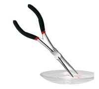 Long Needle Nose Pliers - 6 pulgadas de largo alcance, precisión plegable, punta pequeña, herramienta de agarre para espacios pequeños, Carbon Steel Jewelry Making Pliers for Craft Repair Tools