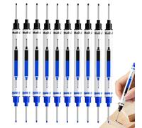 Long Nib Marker - Carpenter Ink Pen Set, Deep Hole 21mm Precision Marking Tool, Construcción Woodworking Carpentry Layout Escritura, Framing Welding Automotive Repair Durable Industrial Use Marker Kit