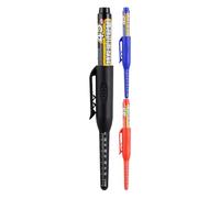 Long Nib Marker Pens, 3X Ink Refillable Deep Hole Markers, Precision Long Nose Marking Pens For Woodworking, Metal, Carpentry, Deep Reach Marking For Door Installation, Construction, And Projects