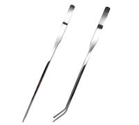 Long Reptile Tweezers Aquarium Tongs - Aquarium Tweezers for Freshwater Saltwater Terrarium Enclosure Gecko Lizard Turtle Axolotl Bearded Dragon Leopard, Non-Slip Precision Pet