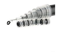 Long Shot - Guía de caña de pescar para reparación de anillos de ojo, diseño grueso para un uso más largo (22 unidades, transparente)