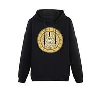 Long Sleeve Hooded Sweatshirt Gravity Falls Bill Cipher Fantasy Wheel Cotton Blend Hoody
