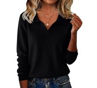 Long Sleeve V Neck Sweater for Womens Cute Cozy Knitwear Warm Loose Fall Winter Outerwear Ladies Work Casual Tops