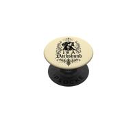 Long Story Short Soy un Dachshund Gothic PopSockets PopGrip Adhesivo