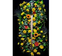 Long Sword and Flowers A5 Glossy Hardback Lined Notebook: Sword Journal, Gift for Fantasy Lover, Stocking Stuffer