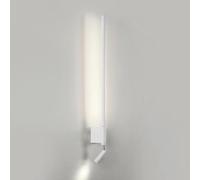 Long Tube Linear Wall Lamp, Ultra-Thin Bedside Reading Lamp, Wall Lamps, Metal Flute Wall Light with Adjustable Spotlight, Lamps(Whiteneutral Light,X-Large)