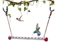 Long Tube Red Flower Hummingbird Feeder | PC Hanging Dispenser | 30cm 40cm Garden Outdoor Station | Attracts Hummingbirds with Vivid Blossom Design