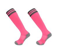 "Long Tube Socks Men's Thick Towel Bottom Sweat-Absorbing And Anti-slip Over Knees Calcetines deportivos para niños, 1 Red,L"