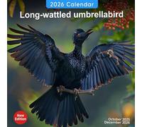 Long-Wattled Umbrellabird Calendar 2026: A Year of the Exotic and Colorful Long-Wattled Umbrellabird | Kalender Calendario Calendrier