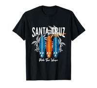 Longboard de Surf California Surfer Santa Cruz, Vintage, Retro Camiseta