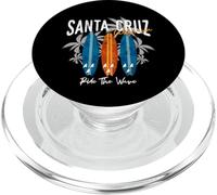 Longboard de Surf California Surfer Santa Cruz, Vintage, Retro PopSockets PopGrip para MagSafe