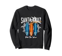 Longboard de Surf California Surfer Santa Cruz, Vintage, Retro Sudadera