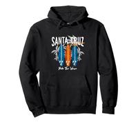 Longboard de Surf California Surfer Santa Cruz, Vintage, Retro Sudadera con Capucha
