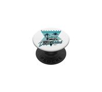 Longboard de Surf Retro de los años 80 de la Costa Oeste de PopSockets PopGrip Adhesivo