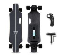 Longboard Eléctrico, Skateboard Cruiser Eléctrico Telecomandado 22km | Opciones de Autonomía 15/22/30 km, Velocidad Máxima 50 km/h y Capacidad 150 kg para Adultos Activos y Adolescentes