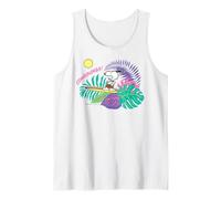 Longboard Retro Peanuts Snoopy Summer Surfing Hawaii Holiday Camiseta sin Mangas