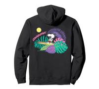 Longboard Retro Peanuts Snoopy Summer Surfing Hawaii Holiday Sudadera con Capucha
