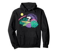Longboard Retro Peanuts Snoopy Summer Surfing Hawaii Holiday Sudadera con Capucha