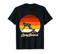 Longboard retro Sunset para skate Camiseta