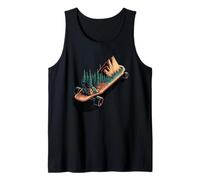 Longboard Skateboard Bosque Skater Skate Camiseta sin Mangas