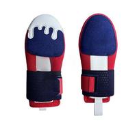 Longcanhui Guante deslizante de béisbol universal mano derecha o izquierda de béisbol guantes deslizantes tamaños jóvenes y adultos, neopreno, correa de compresión de muñeca ajustable (rojo blanco,