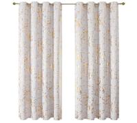 LONGCAO Cortinas Cortas 1 Pieza 240 x 120 cm Cortinas Termicas Aislantes Frio y Calor, Acusticas, Cortina Separador de Ambientes Modernas Blackout para Salon Dormitorio, Blanco