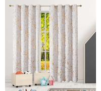 LONGCAO Cortinas Opacas 1 Pieza 240 x 120 cm Cortinas Termicas Aislantes Frio y Calor, Acusticas, Cortina Separador de Ambientes Termicas Aislantes para Salon Dormitorio, Blanco